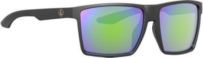Leupold Adult Desoto Polycarbonate Performance Eyewear, Emerald Mirror/Matte Black