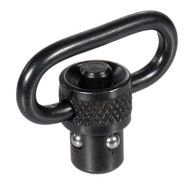 Leapers QD Sling Swivel, 1 in., Black, Push Button, Steel