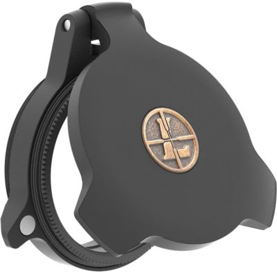 Leupold Alumina Flip-Open Scope Cover, 28mm Objective, Screw On, Matte Black, Aluminum