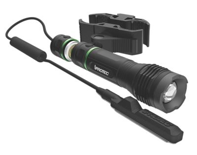 iprotec LG 250 Green Firearm Light with Long Gun Mount, 250-Lumen, Black Anodized, Green LED Light
