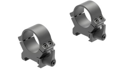 Leupold QRW2 Cross-Slot Scope Ring Set, 1 in. Tube, Medium, Picatinny/Weaver, Matte Black, Steel
