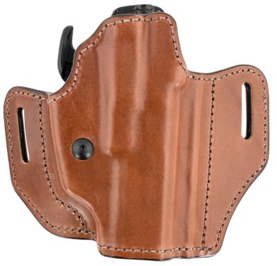 Bianchi Allusion Assent Pro-Fit OWB Holster for Glock 17/22/Springfield XDS/Ruger American Pistol, Right Hand, Tan, Size 13