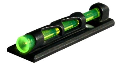 HiViz LiteWave CompSight Bead Front Sight for Most Vent-Ribbed Shotguns, Black, Green/Red/White Fiber Optic, Universal Threads