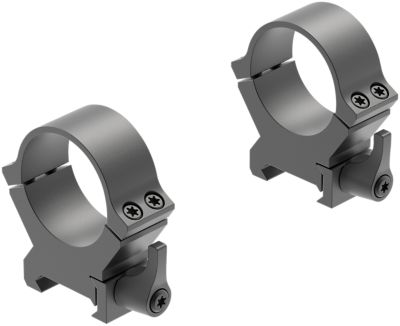 Leupold QRW2 Cross-Slot Scope Ring Set, 30mm Tube, High, Picatinny/Weaver, Quick Release, Matte Black, Steel