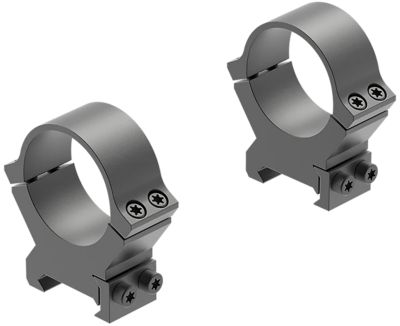 Leupold PRW2 Cross-Slot Rings, 30mm Tube, High, Picatinny/Weaver, Matte Black, Steel