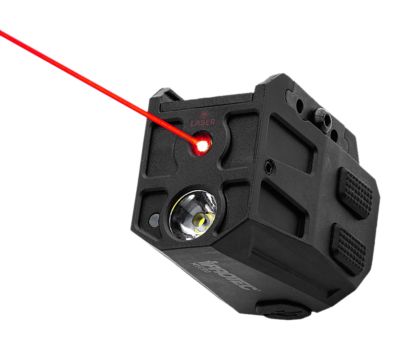 Alliance Consumer Group MYCRO Rail Mount Light, Matte Black, PA66 Nylon, 50/150/300-Lumen, Red Laser