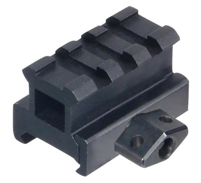 Leapers Picatinny Riser, Matte Black Anodized, Aluminum, Picatinny/Weaver Mount, MNTRS08S3