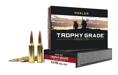 Nosler Trophy Grade 6.5 PRC 142-Grain Nosler Spitzer AccuBond Long-Range Rifle Ammunition, 20 Rounds