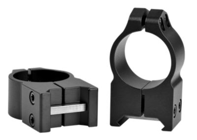 Warne Maxima Vertical Rings, 1 in. Tube, High, 0 MOA, Picatinny/Weaver, Matte Black, Steel