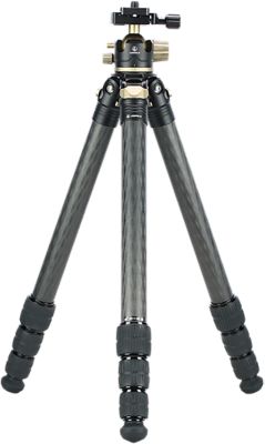 Leupold 6.70 to 67 in. Pro Guide Carbon Fiber Shooting Tripod Kit, Black