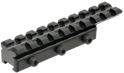 Leapers Picatinny Adapter Mount, Matte Black Anodized, Aluminum, Dovetail Mount