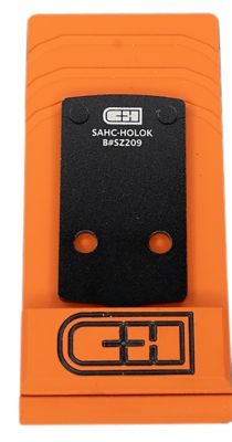 C&H Precision Adapter Plate for Springfield Hellcat, Black Anodized, Holosun 407K/507K RMSc Footprint