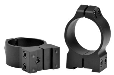 Warne Maxima Rings for CZ 527, 30mm Tube, Medium, 0 MOA, Dovetail, Vertical Split, Matte Black, Steel
