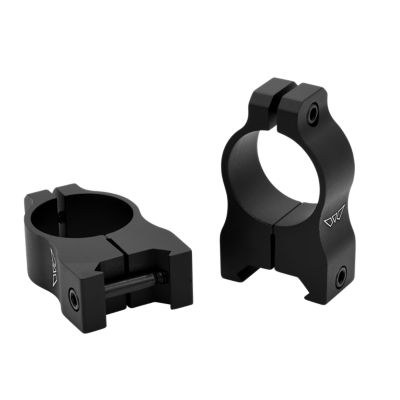 Warne Vapor Scope Rings, 1 in. Tube, High, 0 MOA, Picatinny/Weaver, Matte Black, Aluminum