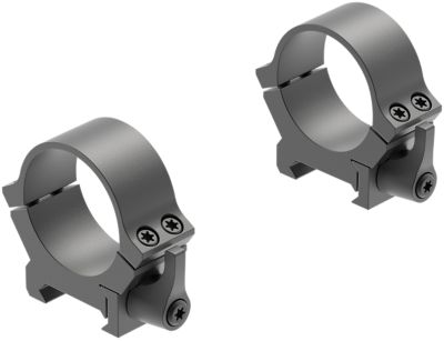 Leupold QRW2 Cross-Slot Scope Ring Set, 30mm Tube, Low, Picatinny/Weaver, Quick Release, Matte Black, Steel