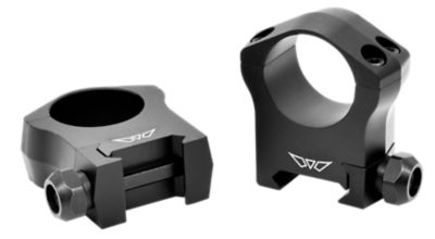 Warne Mountain Tech Scope Rings, 1 in. Tube, High, 0 MOA, Picatinny/Weaver, Matte Black, Aluminum