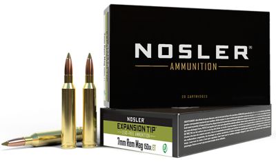 Nosler Expansion-Tip 7mm Remington Mag 150-Grain E-Tip Lead-Free Rifle Ammunition, 20 Rounds