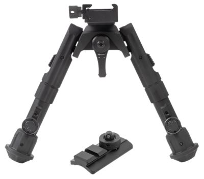 Leapers 5.60 to 7.20 in. Recon 360 Anodized Aluminum Shooting Bipod, Matte Black