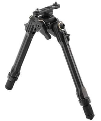 Leapers 8.5 to 11 in. TBNR Anodized Aluminum/Steel Bipod with M-LOK, Black