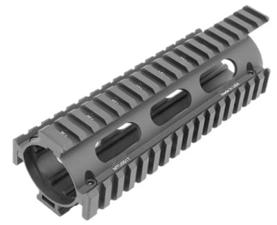 UTG Pro Pro Quad Rail Drop-In Handguard for AR-15 Carbine, Extended, Black Anodized, Aluminum, Picatinny Rail