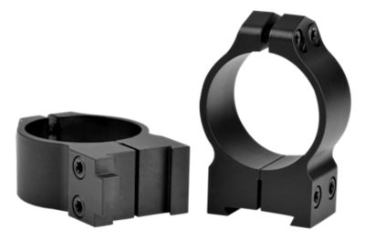 Warne Maxima Rings for CZ 550, 30mm Tube, Medium, 0 MOA, Dovetail, Vertical Split, Matte Black, Steel