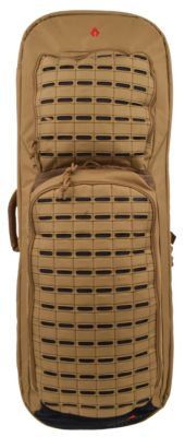 Advance Warrior Solutions 28 in. Tactical Rifle Frame Backpack with Side Handle and Molle Front, Tan
