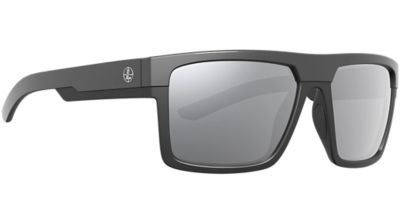 Leupold Adult Becnara Polycarbonate Performance Eyewear, Shadow Gray Flash/Matte Black/Gloss Black