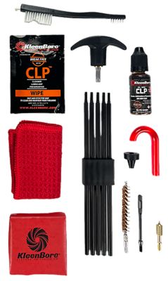 KleenBore Rifle Classic Cleaning Kit for .35/9mm PCC Cal Carbine Rifles, Nylon Bristles, Phosphor Bronze Bristles