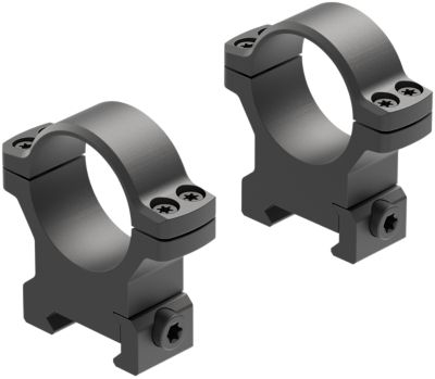 Leupold BackCountry Cross-Slot Rings, 30mm Tube, High, Picatinny/Weaver, Matte Black, Aluminum