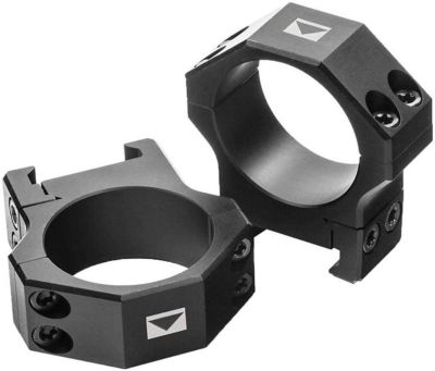 Steiner H-Series Lightweight Rings, 30mm Tube, Medium, Picatinny Rail, Matte Black, Steel