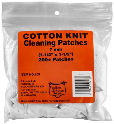 Southern Bloomer 7mm Cotton Cleaning Patches, 200 pc.