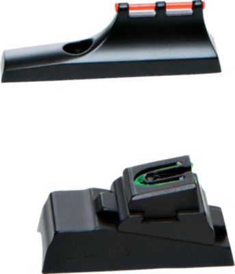 CVA DuraSight Z2 Alloy Red Fiber-Optic Front and Green Fiber-Optic Rear Sights, Black