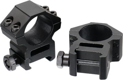 UTG Accushot Scope Rings, 1 in. Black Anodized, Medium