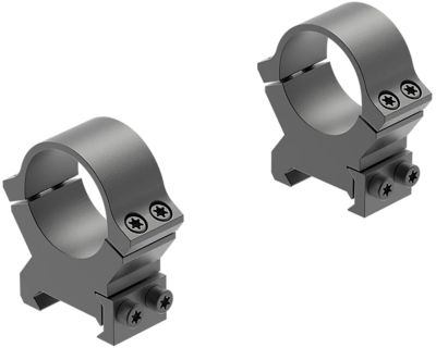 Leupold PRW2 Cross-Slot Rings, 1 in. Tube, High, Picatinny/Weaver, Matte Black, Steel
