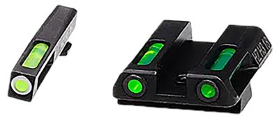HiViz LiteWave H3 Green Tritium and Orange Fiber-Optic Tritium Front Sights, Fits Glock 42, 43, 43X and 48