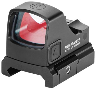 Hawke Sports Optics Endurance Reflex Green Dot Sight, 1x 21mm, 3 MOA Dot/Circle, Black, Weaver Rail/RMSc Footprint Mount