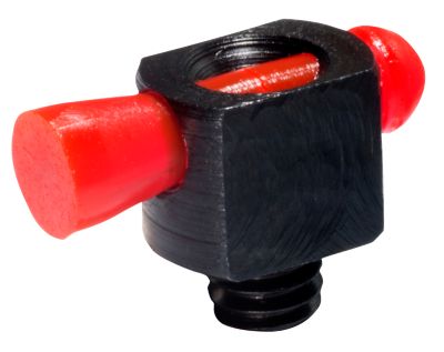 HiViz Spark II Bead Replacement Front Sight for Beretta/Benelli, Black, Red Fiber Optic Universal Threads