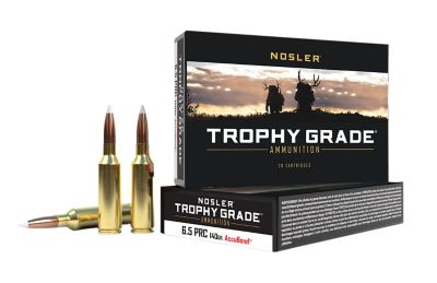 Nosler Trophy Grade 6.5 PRC 140-Grain Nosler AccuBond Rifle Ammunition, 20 Rounds