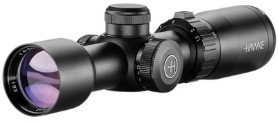 Hawke Sports Optics 1.5-5x 32mm XB1 Rifle Scope, 1 in. Tube, Illuminated Red/Green XB1 SR Reticle, Black