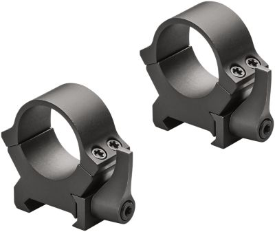 Leupold QRW2 Cross-Slot Scope Ring Set, 1 in. Tube, Low, Picatinny/Weaver, Matte Black, Steel