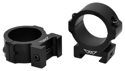 Warne Vapor Horizontal Rings, 30mm Tube, Medium, 0 MOA, Picatinny/Weaver, Matte Black, Aluminum