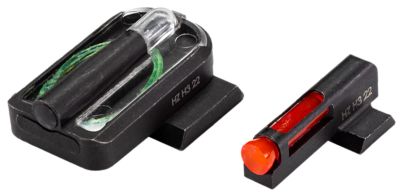 HiViz FastDot H3 Red Fiber-Optic Front and Green Tritium Rear Sights, Fits SIG P320