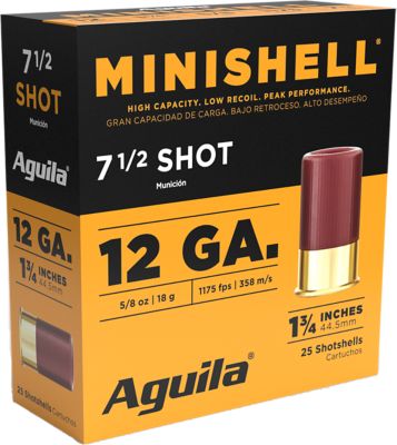 Aguila 12-Gauge 7.5-Shot Minishell Shotgun Shells, 1.75 in., 5/8 oz., 25 Rounds
