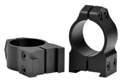 Warne Maxima Rings for CZ 550, 1 in. Tube, Medium, 0 MOA, Dovetail, Vertical Split, Matte Black, Steel