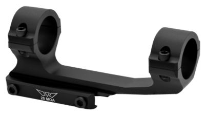 Warne MSR Scope Mount/Ring Combo, Matte Black, 1 in. 20 MOA