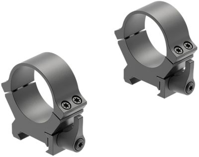 Leupold QRW2 Cross-Slot Scope Ring Set, 30mm Tube, Medium, Picatinny/Weaver, Quick Release, Matte Black, Steel