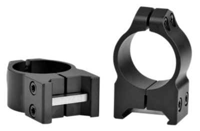 Warne Maxima Vertical Rings, 1 in. Tube, Medium, 0 MOA, Picatinny/Weaver, Matte Black, Steel