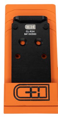 C&H Precision V4 MIL/LEO Adapter, Black Anodized, Trijicon/Holosun Pattern Footprint