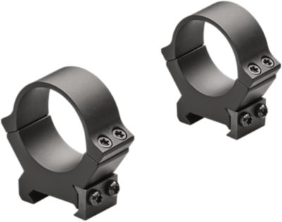 Leupold PRW2 Cross-Slot Rings, 30mm Tube, Medium, Picatinny/Weaver, Matte Black, Steel