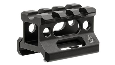 Leapers Picatinny Riser, Matte Black Anodized, Aluminum, Picatinny Mount, MTRSX8S
